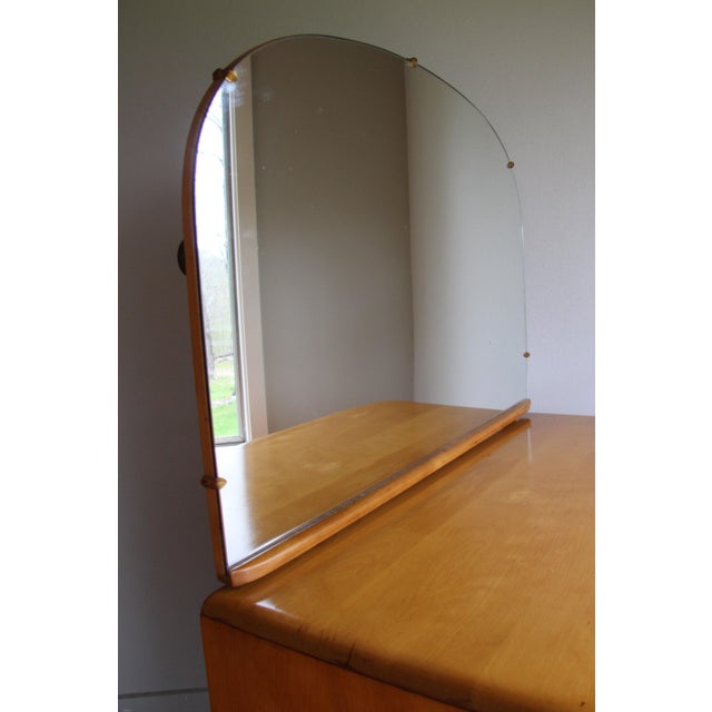 1940s Vintage Leo Jiranek for Heywood Wakefield Niagara Dresser with Mirror Chairish