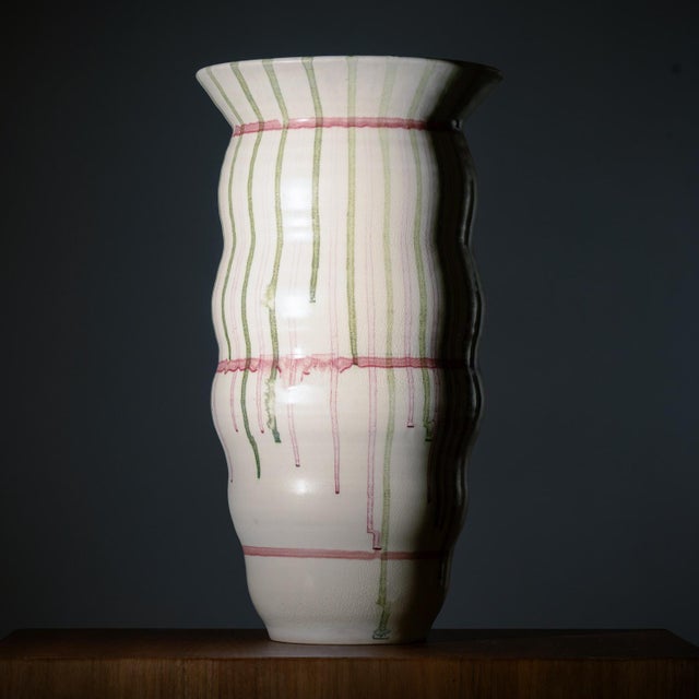 Large Dutch Ceramic Vase, 1991 For Sale - Image 9 of 9