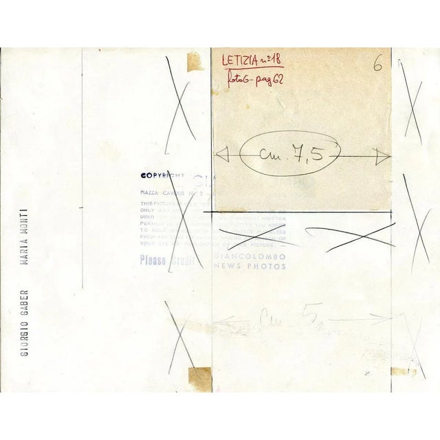 Giorgio Gaber and Maria Monti by Giancolombo is a vintage photographic print on single-coated paper. Photograph by famous...