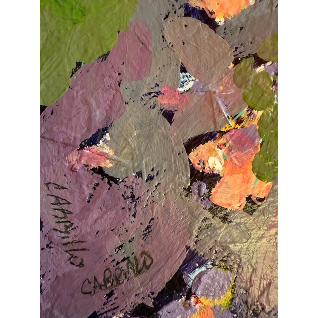 Bold Colorful Floral Contemporary Painting by Cindy Carrillo For Sale In Phoenix - Image 6 of 6