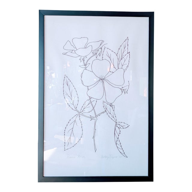 Betsy Tryon Framed Botanical, DTD 1978 (Sold Individually) For Sale