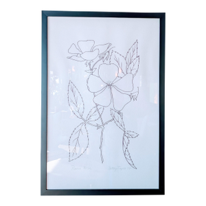 Betsy Tryon Framed Botanical, DTD 1978 (Sold Individually)