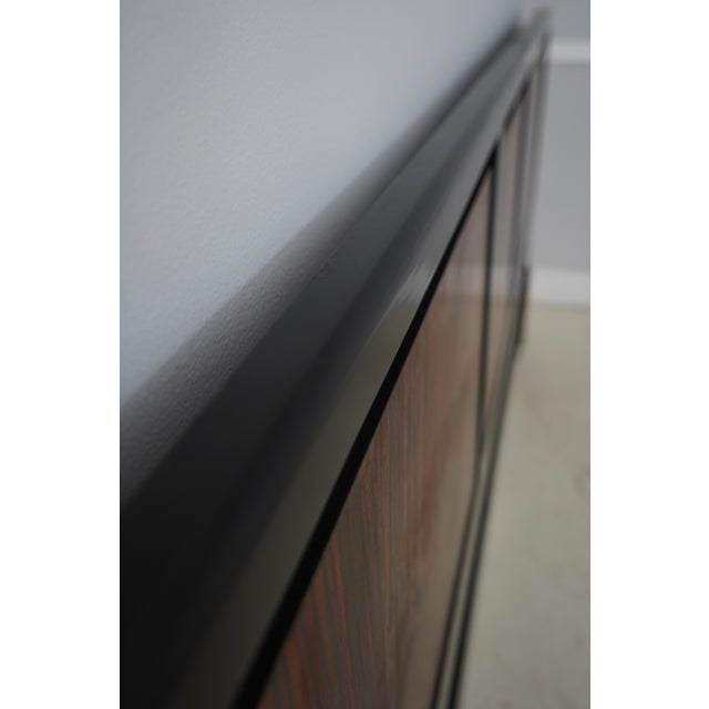 John Stuart John Stuart Mid Century Modern Macassar King Size Headboard For Sale - Image 4 of 10