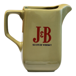 Vintage English J & B Scotch Whisky Pub Water Pitcher