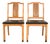 Henredon Style Mid-Century Hollywood Regency Carved Walnut and Cane Side Chairs or Dining Chairs, Pair For Sale