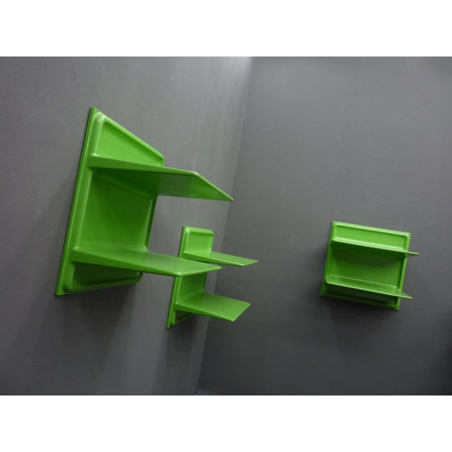 Mid-Century Modern Space Age Wall Shelf by Ernest LGL for Wilhelm Werndl, 1960s Set of 4 For Sale - Image 3 of 13