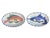 Italian 1990s Pair of Al Mare by Vietri 8” Fish Dishes For Sale - Image 3 of 4