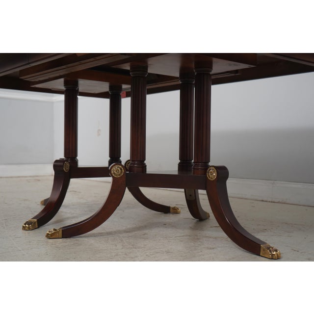 Henkel Harris Model 2276 Flame Mahogany Dining Room Table For Sale - Image 15 of 18