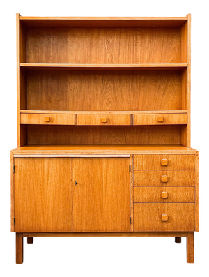 Mid-Century Modern Shelving Unit in Teak