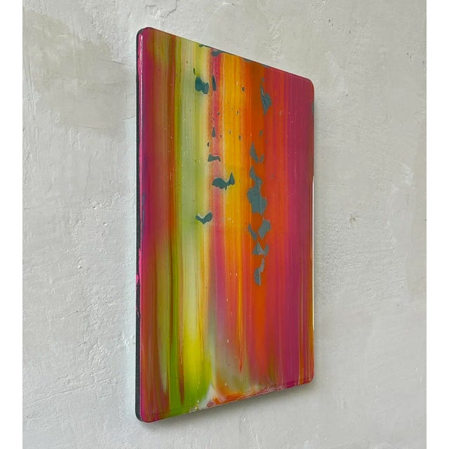 Contemporary Abstract Acrylic and Resin on Alu Dibond Painting