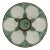1930s French Longchamp Green and White Majolica Oyster Plate For Sale