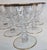 Late 20th Century Gold Rimmed Crystal Champagne Coupes- Set of Six For Sale - Image 5 of 13