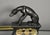 Black Antique French Fireplace Fender with Greyhounds in Bronze, 1800s For Sale - Image 8 of 17