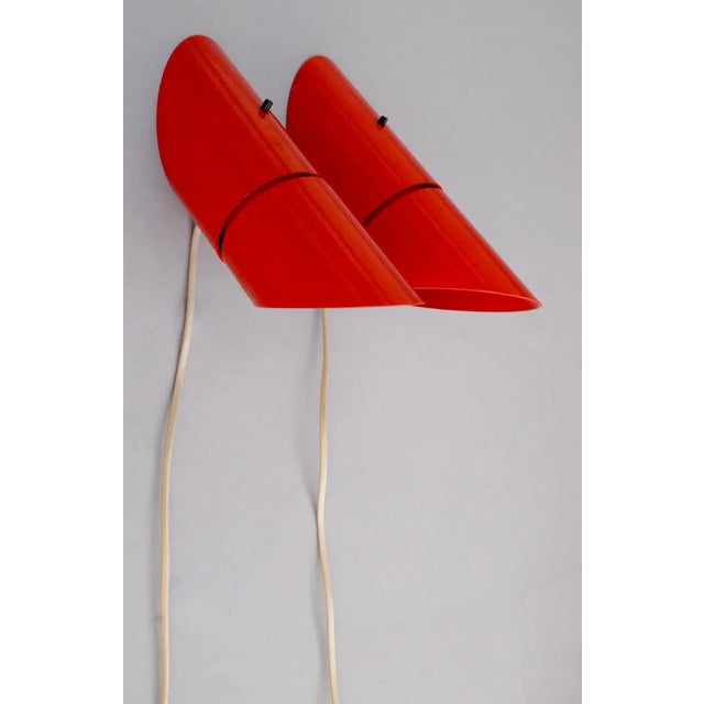 Plastic Phister Wall Lamps by Hans Due for Fog & Mørup, 1970s, Set of 2 For Sale - Image 7 of 12