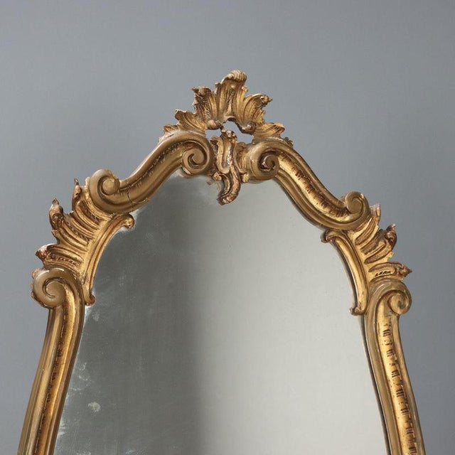 Carved Wooden Psyche Mirror For Sale - Image 3 of 11