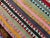 Textile Colorfull Vintage Kilim _ 67" X 137" For Sale - Image 7 of 10