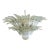 Murano Chandelier Original Palmette, Opal Iridiscent Glass - 58 Glasses For Sale