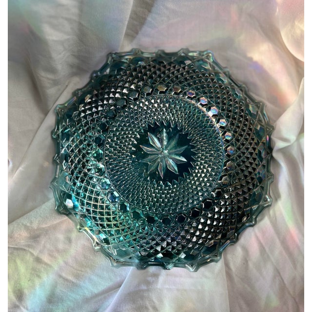 1950s Indiana Glass Carnival Glass Plate Dish Catchall For Sale - Image 9 of 9