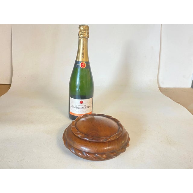 French Rounded Wooden Box, 1960 For Sale - Image 11 of 12