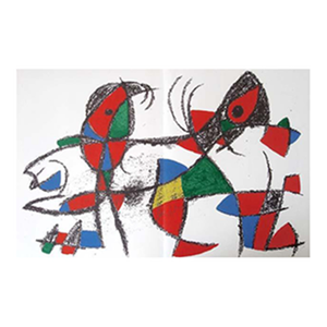Joan Miro Original Lithograph V2-10d Mourlot 1975