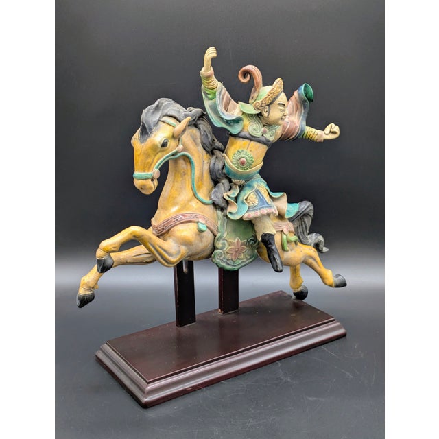 Traveling Man Treasures is selling this gorgeous late Qing Dynasty (c. 1800s–1912) Chinese polychrome glazed earthenware...