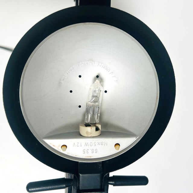 Vintage Italian Black Gaucho Desk Lamp by Studio P.E.R for Egoluce, 1980s For Sale - Image 10 of 13