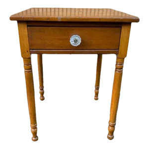 19th Century Antique Pine Work -Side Table