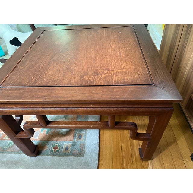 Vintage Ming-Style Chinese Hardwood Kang Coffee Table For Sale - Image 4 of 5