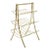 Late 20th Century Vintage Gold Metal Faux Bamboo 3 Tier Hollywood Regency Magazine Rack Stand For Sale