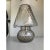 Smoked Fumé Glass Table Lamp in Murano Style With Diamond-Processed “Ballotton” Design For Sale - Image 6 of 8