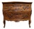 Mid-Century Italian Walnut Bombe Chest of Drawers For Sale