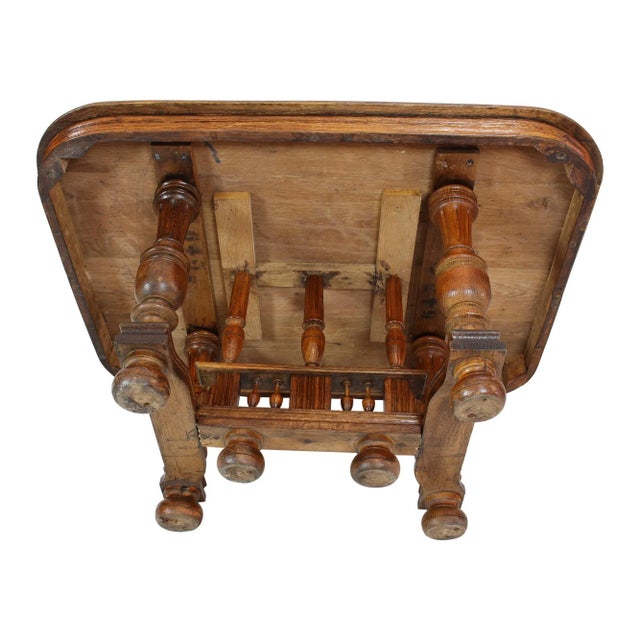 Antique Henry Deux Oak Coffee Table For Sale - Image 6 of 8