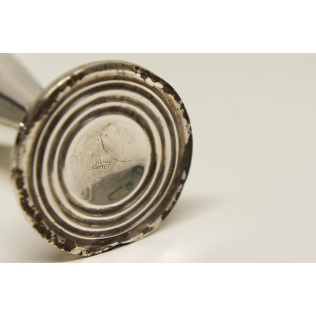 Early 20th Century Sterling Weighted Salt and Pepper Shakers a Pair For Sale - Image 5 of 5