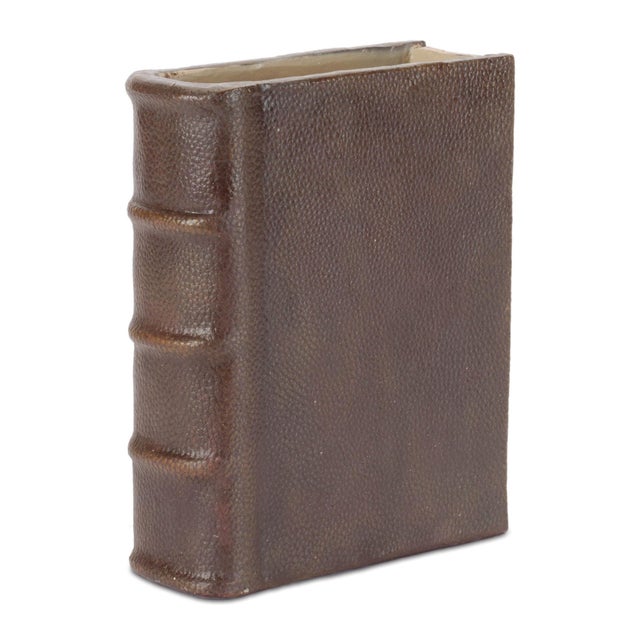 Kenneth Ludwig Chicago Decorative Book Vase 7.75"H For Sale - Image 4 of 4