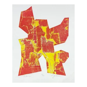 1970s Jackson the Flame Collograph