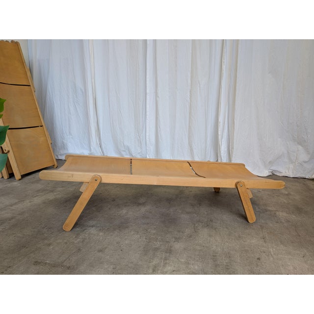 1970s Vintage Folding Wooden Daybed, 1970s For Sale - Image 5 of 18