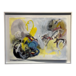 Contemporary Abstract Painting on Paper by Melanie Brown For Sale