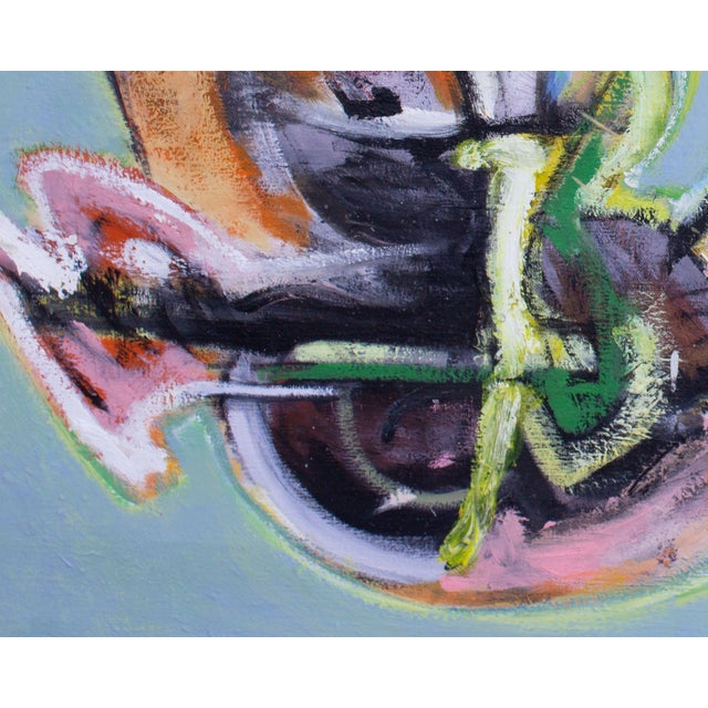 1964 Abstract Oil on Canvas Painting Signed by James L. Bruch For Sale In Indianapolis - Image 6 of 10