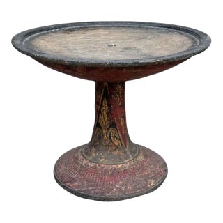 Balinese Offering Tray / Bowl 'Dulang' With Floral Motif C. 1910 For Sale