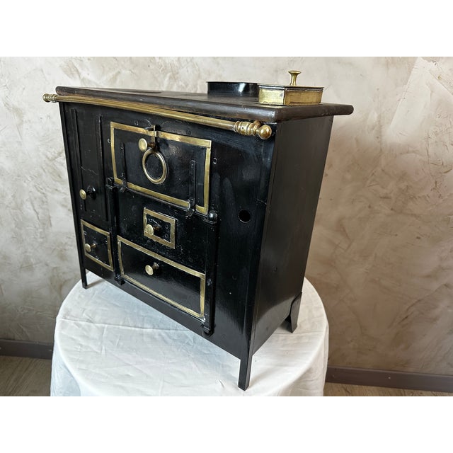 Antique Children's Stove in Cast Iron, 1890s For Sale - Image 12 of 12