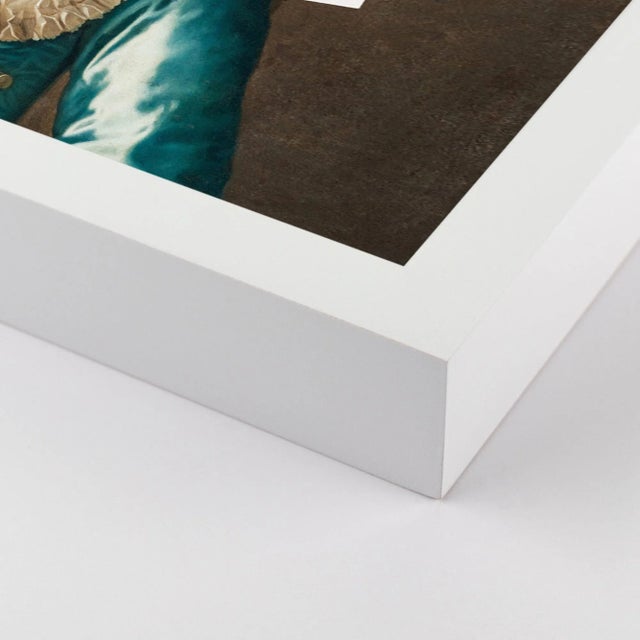 DESCRIPTION: Eat Cake by Lara Fowler in White Framed Paper, Large Art Print SPECIFICATIONS: Type: Framed Paper. Framed...