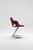Metal Sculptural Scimitar Dining Set in Burgundy Bouclé, 1970s, Set of 6 For Sale - Image 7 of 18