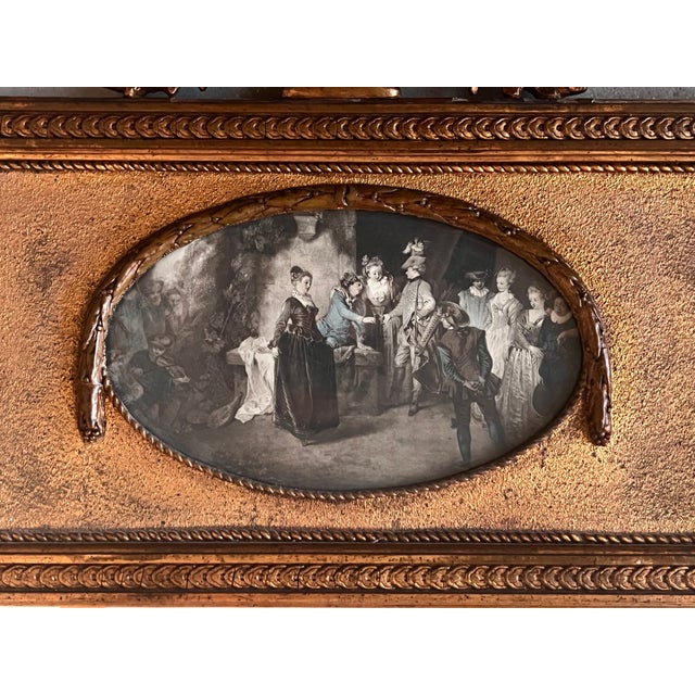 Late 19th Century 19th Century Trumeau Rectangular Wall Mirror For Sale - Image 5 of 10