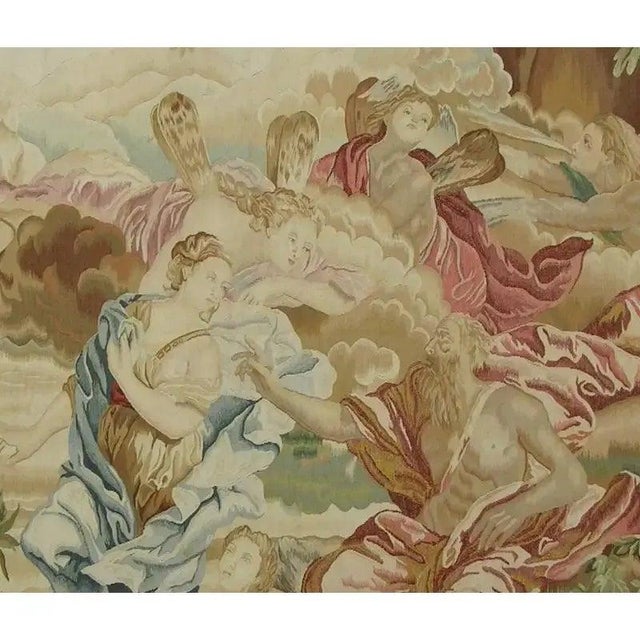 Traditional Vintage Woven Figural Tapestry For Sale - Image 3 of 8