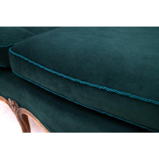 Antique French Green Sofa, 1890s For Sale - Image 6 of 10