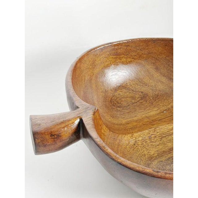 Brown Teak Catchall Tray, France, 1960s For Sale - Image 8 of 12