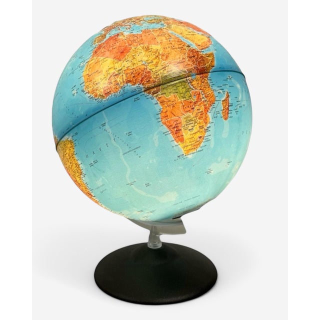 Vintage Illuminated Globe by Tecnodidattica, Italy For Sale - Image 5 of 7
