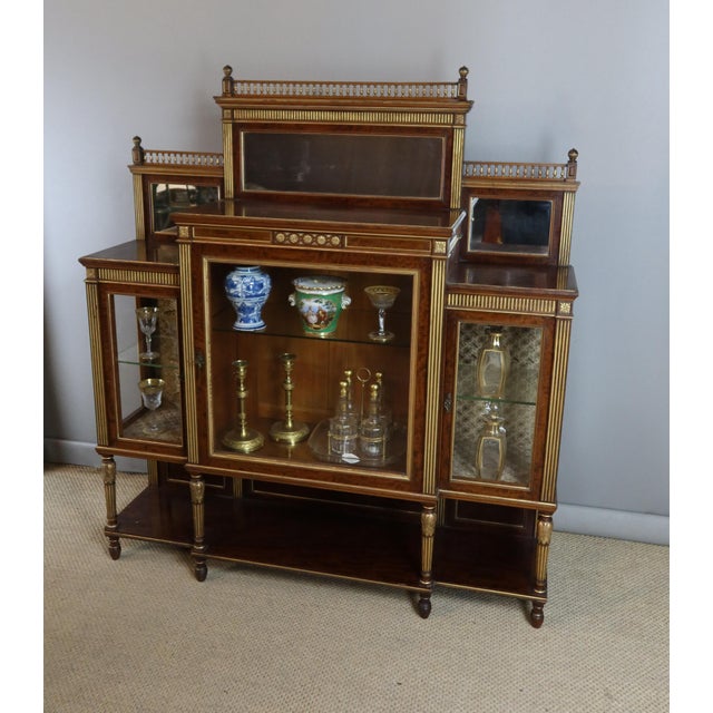 Wood Napoleon III Showcase For Sale - Image 7 of 15