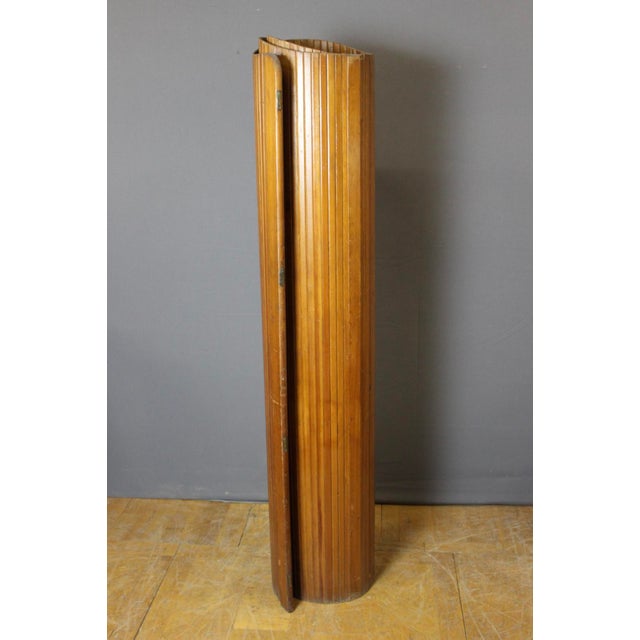 Brown Wooden Slatted Screen from Baumann, 1950s For Sale - Image 8 of 13