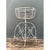 Vintage Distressed White Wire Plant Stand For Sale - Image 4 of 12